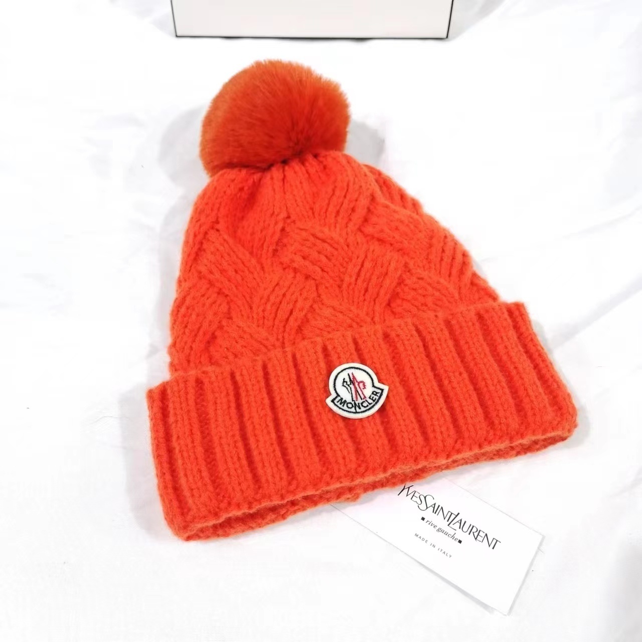 Monogram chunky wool knitted hat - Image 2