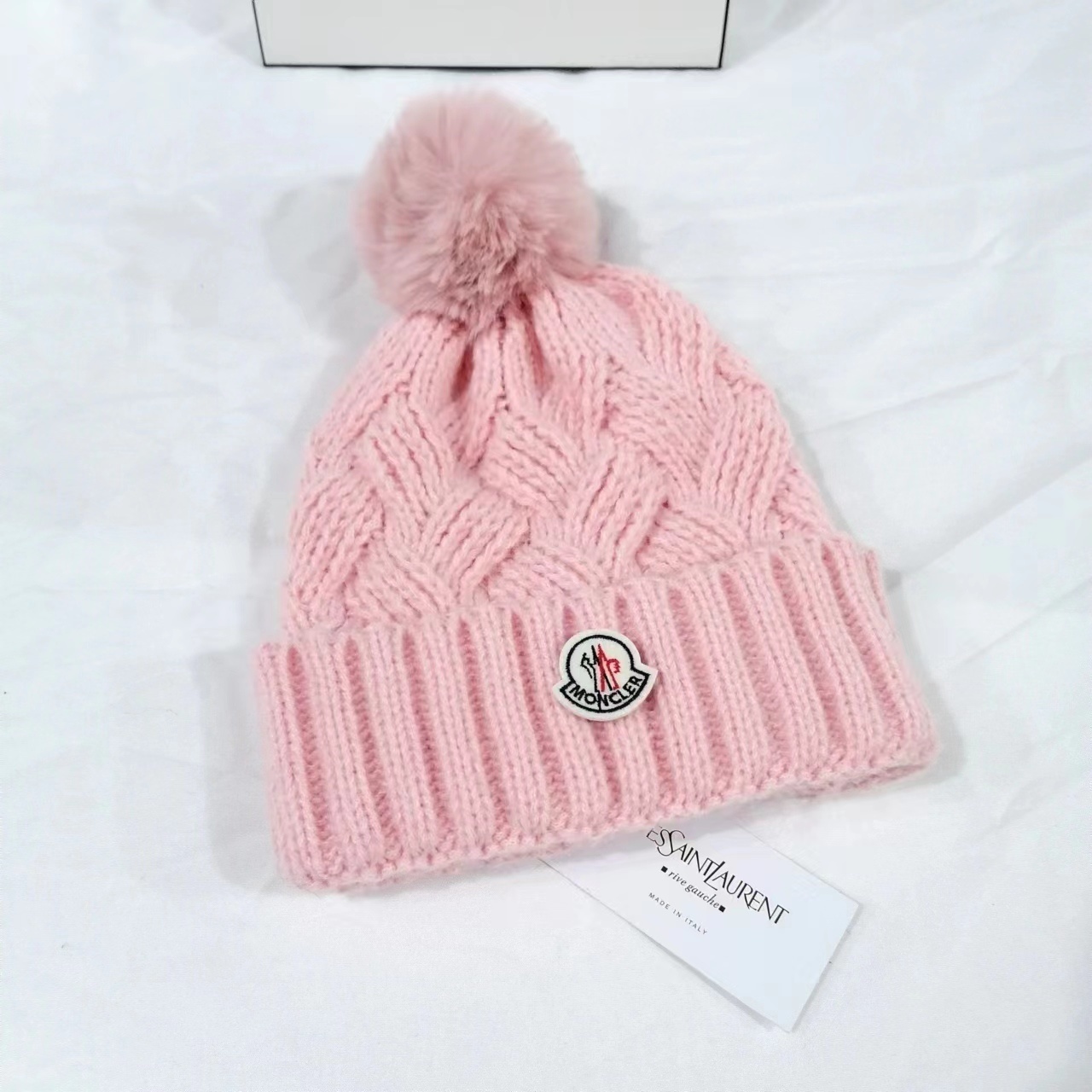 Monogram chunky wool knitted hat - Image 5