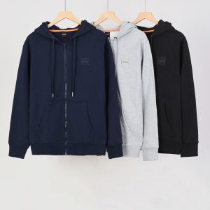 BOSS hooded zipper sweatshirt jacket