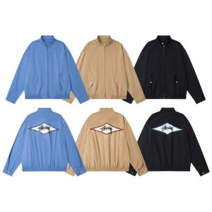 Stussy SS25 SURF TEAM HARRINGTON JACKET Classic American Harrington Retro Jacket