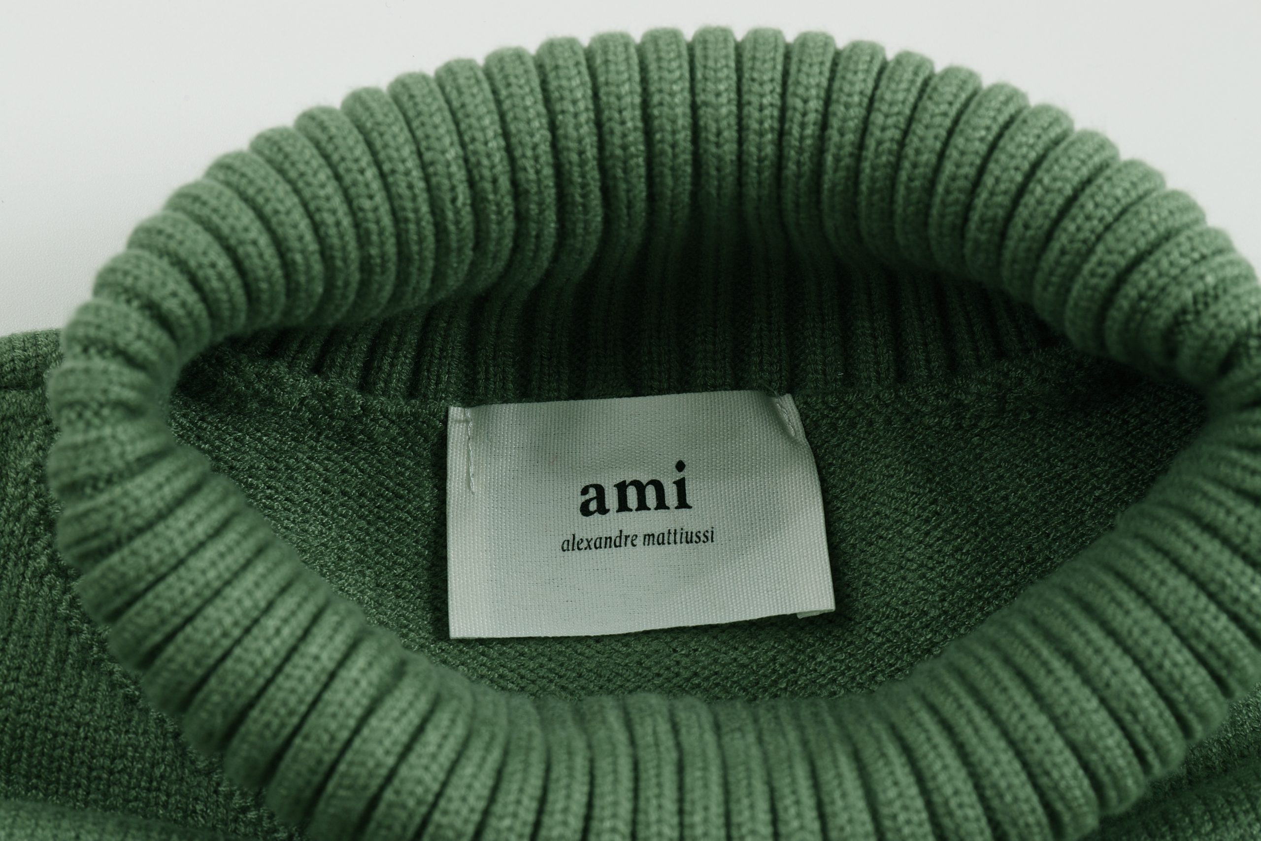 Ami2025 new high neck red little heart woolen sweater (14 colors) - Image 4