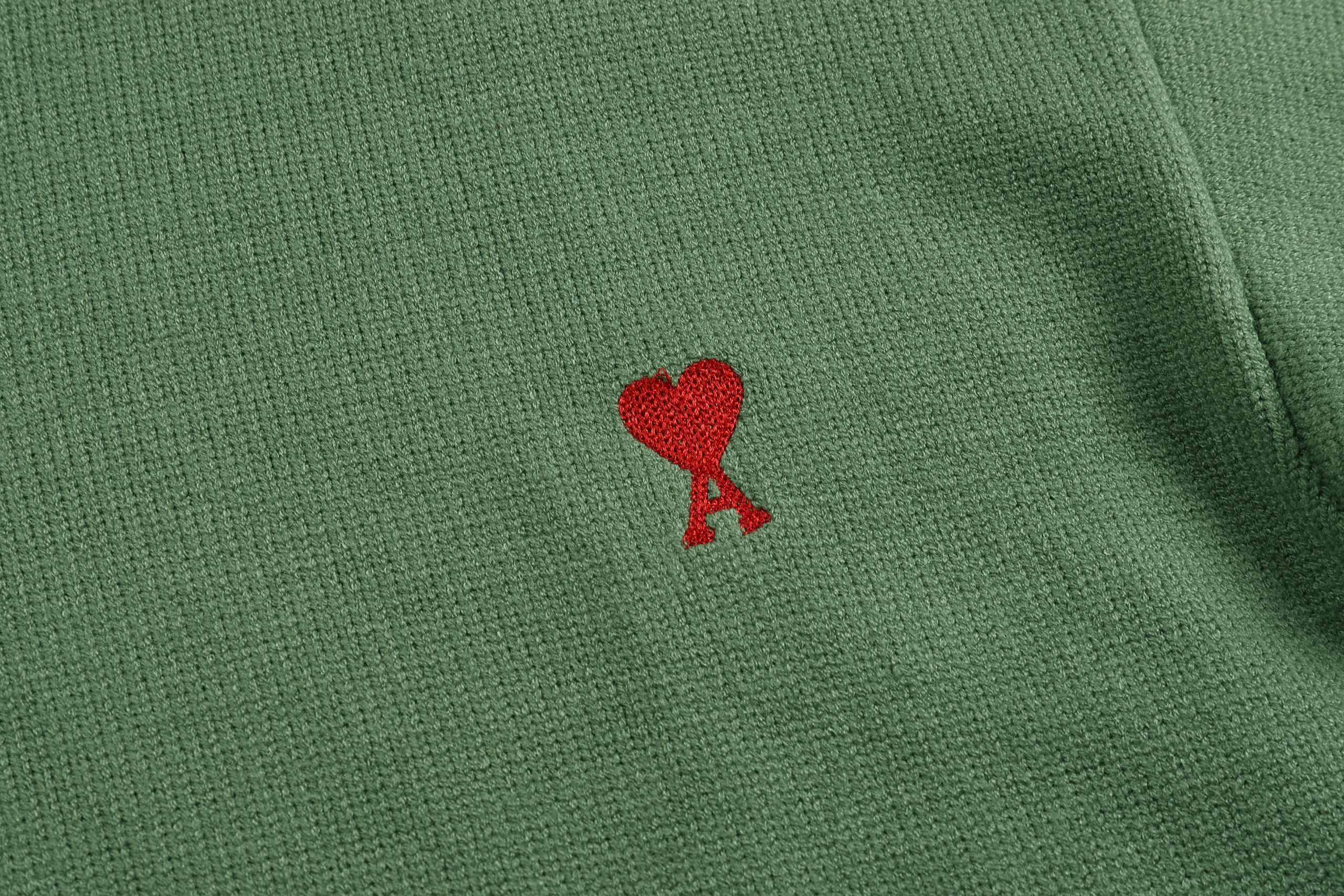 Ami2025 new high neck red little heart woolen sweater (14 colors) - Image 6