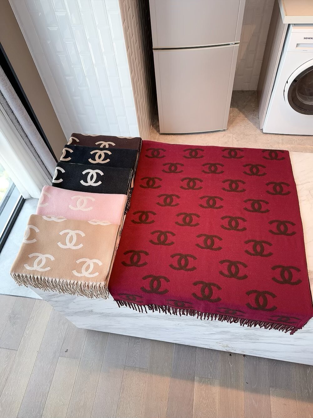 Chanel cashmere scarf 1