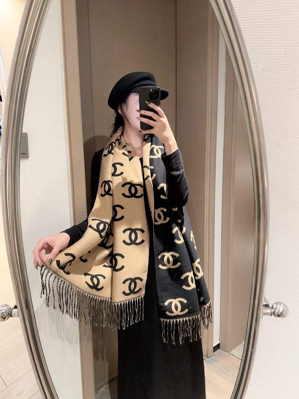 Chanel cashmere scarf 1 - Image 5