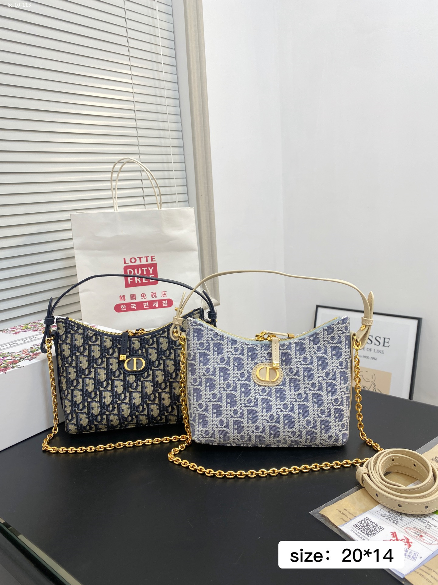 Dior Classic Pattern Chain Bag