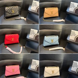 Louis Vuitton women's shoulder cross arm chain bag