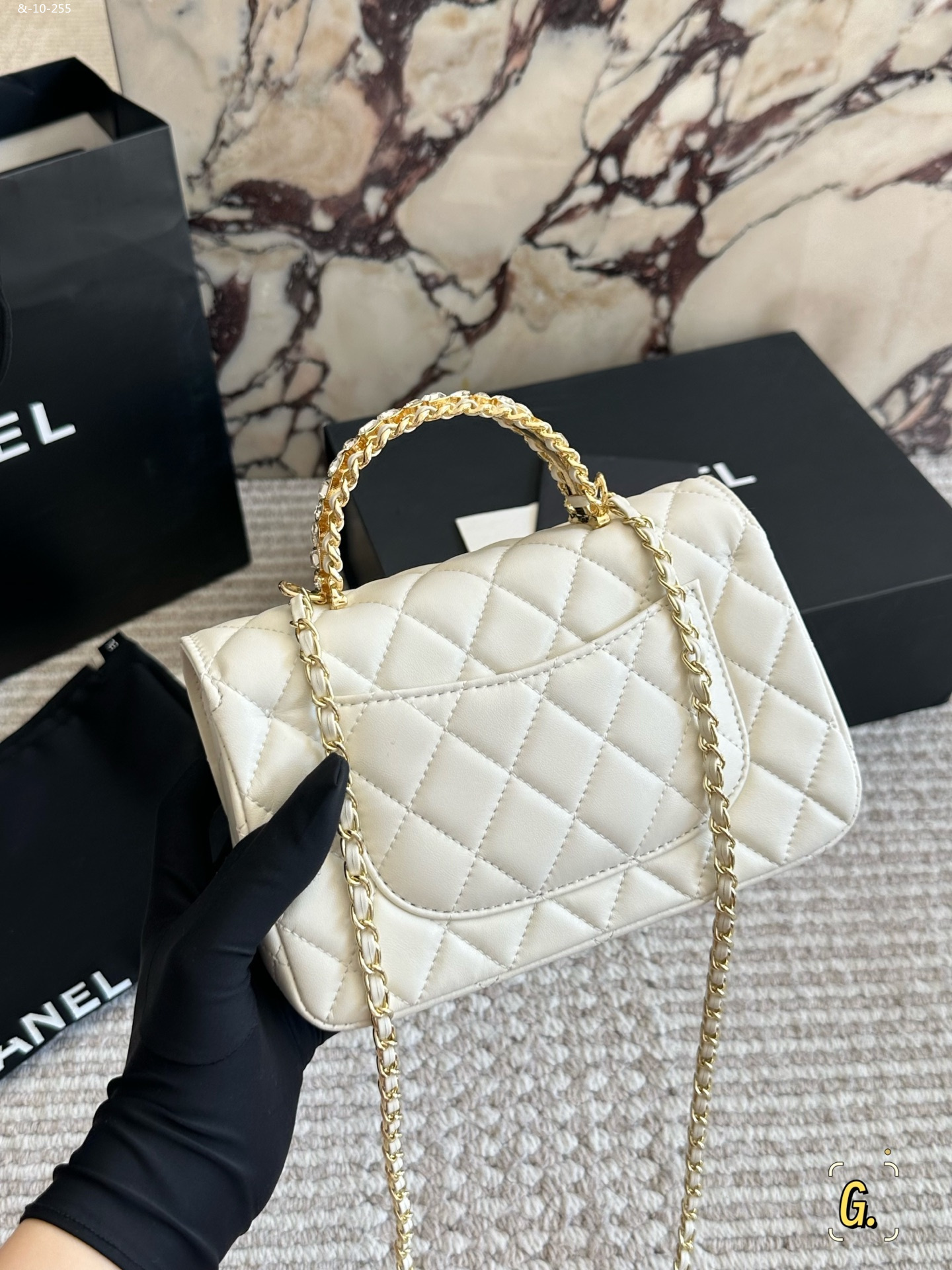 CHANEL Shoulder Crossbody Water Diamond Handle Chain Bag - Image 6