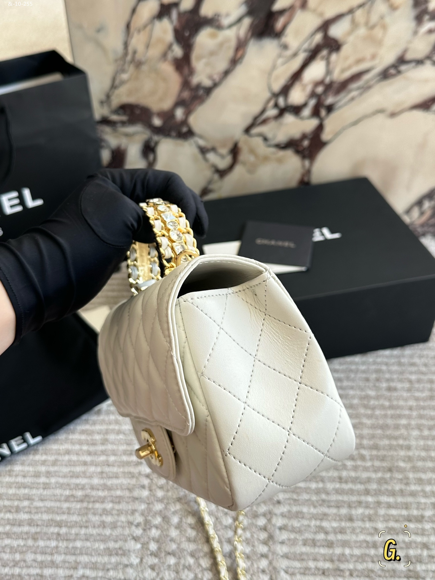 CHANEL Shoulder Crossbody Water Diamond Handle Chain Bag - Image 5