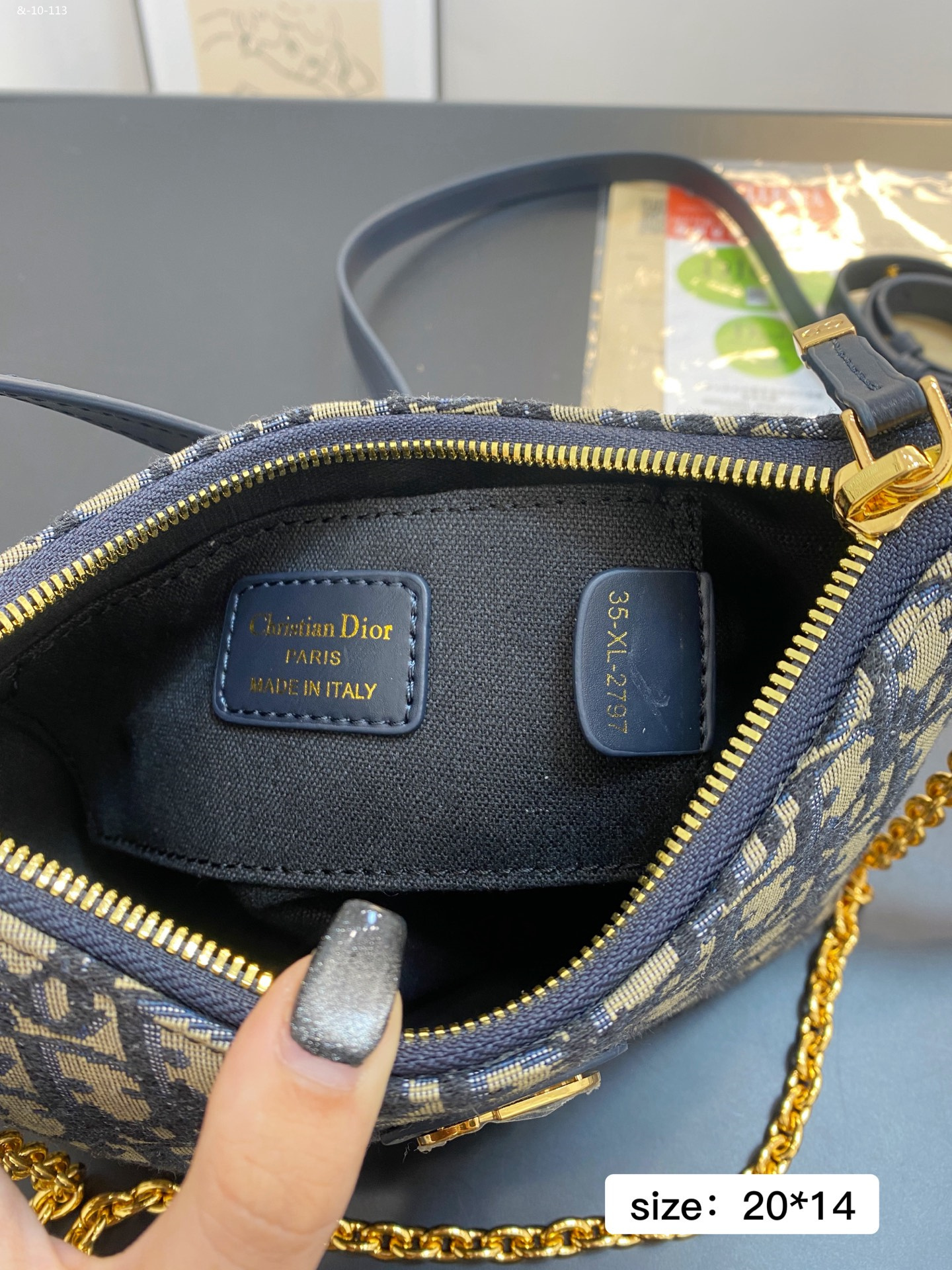 Dior Classic Pattern Chain Bag - Image 2